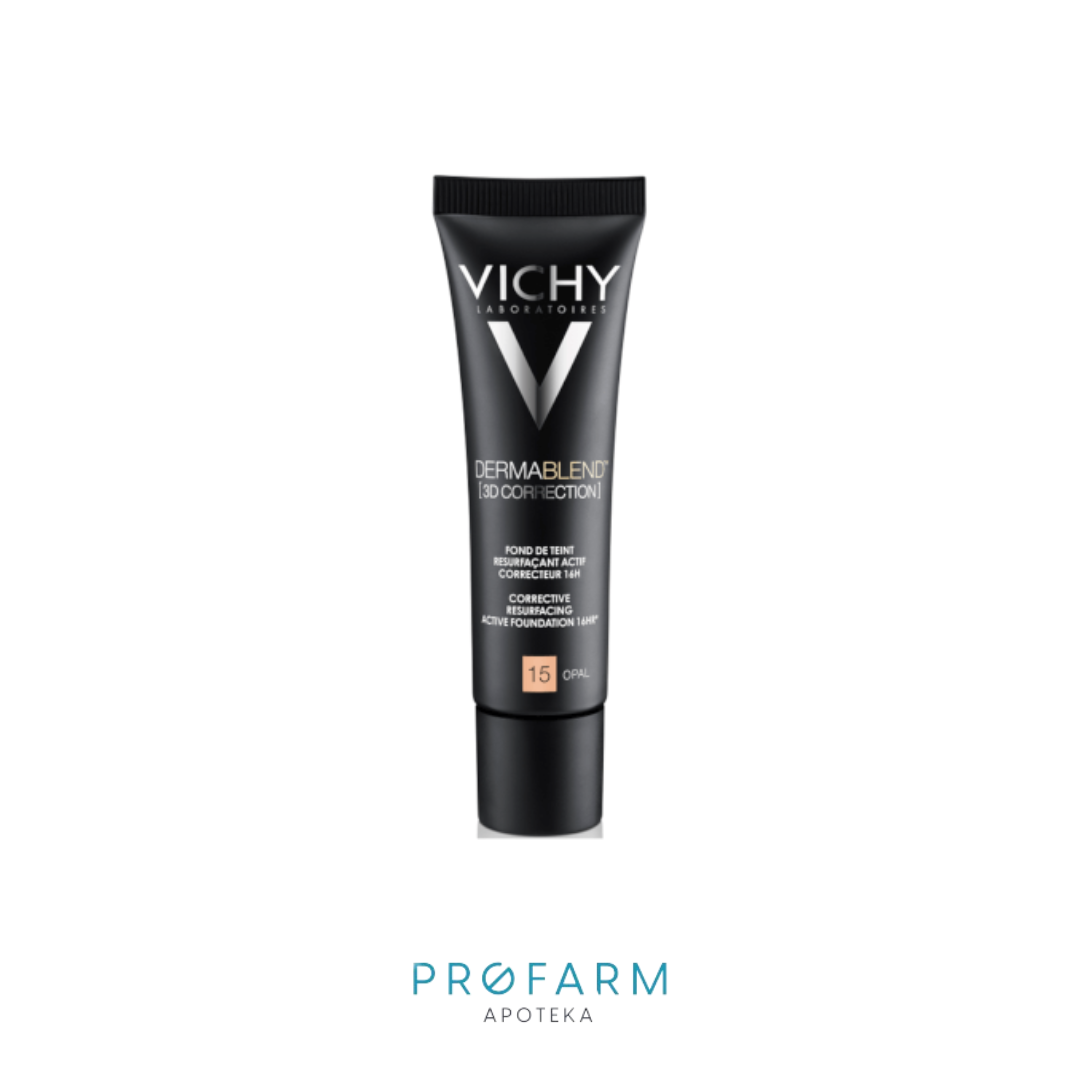 VICHY DERMABLEND 3D KOREKTIVNI TEKUĆI PUDER NIJANSA 35 SAND 30ml image